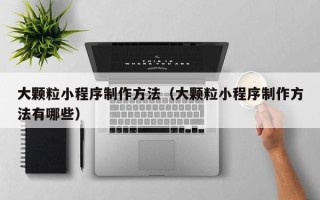 日喀则大颗粒小程序制作方法（大颗粒小程序制作方法有哪些）